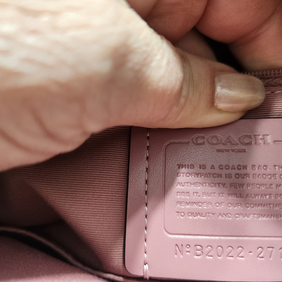 Coach Pink and Tan Floral Satchel - Picture 2 of 9